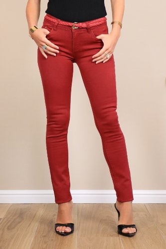 Jean rouge foncé Tania