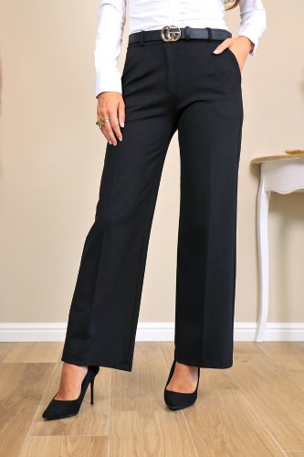 Pantalon large noir