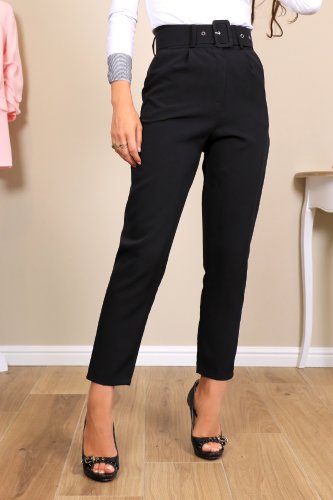 Pantalon cigarette noir