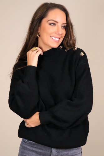 Pull noir Mila