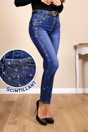 Jean skinny bleu Shinny