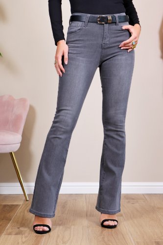 Jean flare gris Cynthia