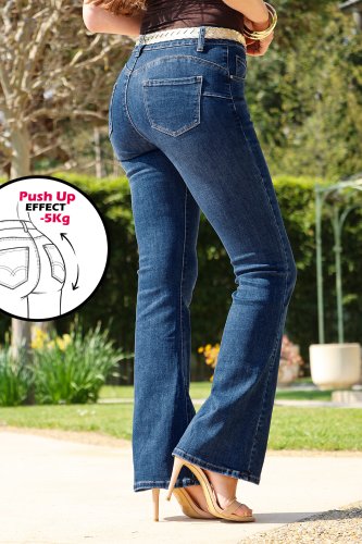 Jean flare push up brut Karly