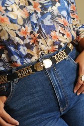 Ceinture noire et dorée2