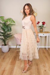 Robe longue beige Winona2