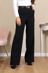 Pantalon noir coupe large2