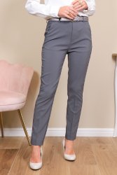 Pantalon coupe cigarette gris2