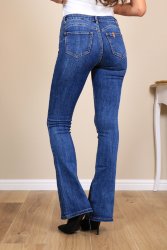 Jean flare Push up Bleu Lilou2