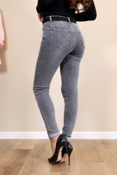 Jean skinny Push up gris délavé Olivia2