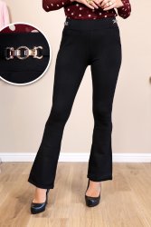 Pantalon noir évasé Anna2