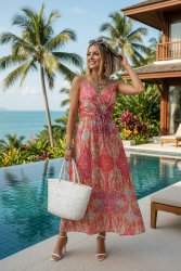Robe longue rose Jessica2